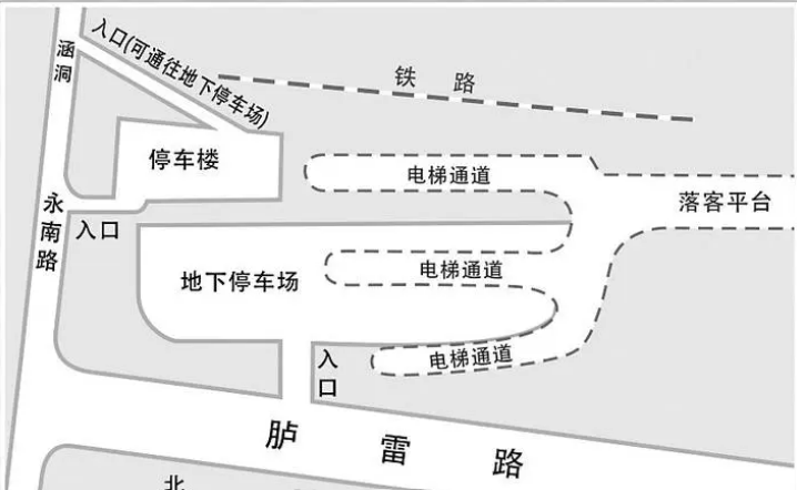 温州南站停车场示意图图片